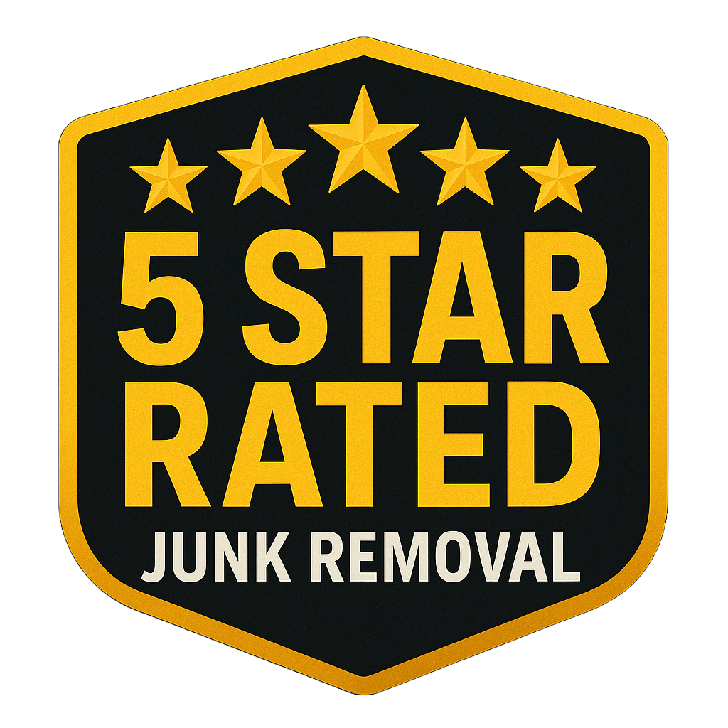 5-Star Rated Local Junk Removal Badge